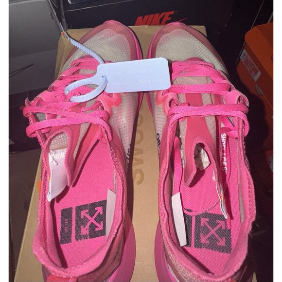 Nike Off-White x Zoom Fly SP Tulip Pink Men’s 8.5 with Original Box main image 4